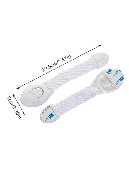 10PCS Baby Anti-Pinch Hand Safety Protection Cloth Lock Drawer Refrigerator Cabinet Door Multi-Functional Ribbon Lock Buckle