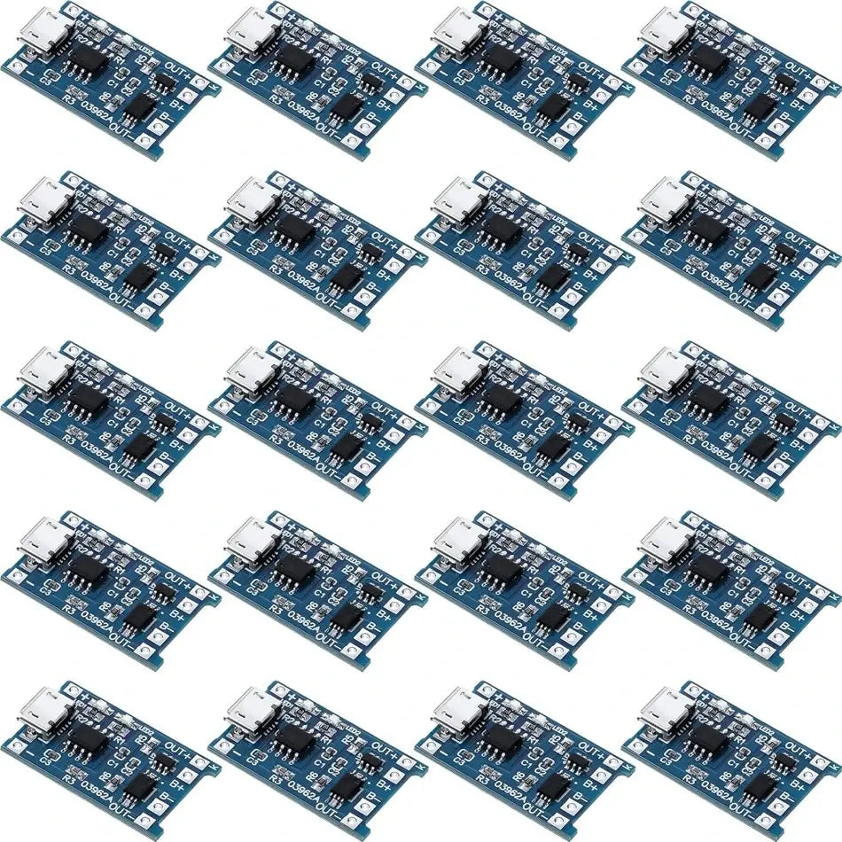10pcs 5V 1A 18650 Lithium Battery Charging Board TP4056 Lithium Charging Mini/Micro USB Type C Charge Module With Protect