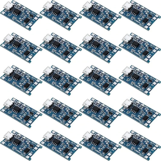 10pcs 5V 1A 18650 Lithium Battery Charging Board TP4056 Lithium Charging Mini/Micro USB Type C Charge Module With Protect