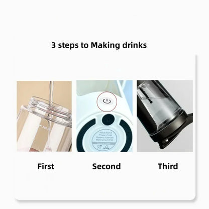 450ML Blenders Cup Electric Mixing Cup Portable Protein Powder Shaker Bottle Rechargeable Coffee Milk Cup Sports Fitness Kettle