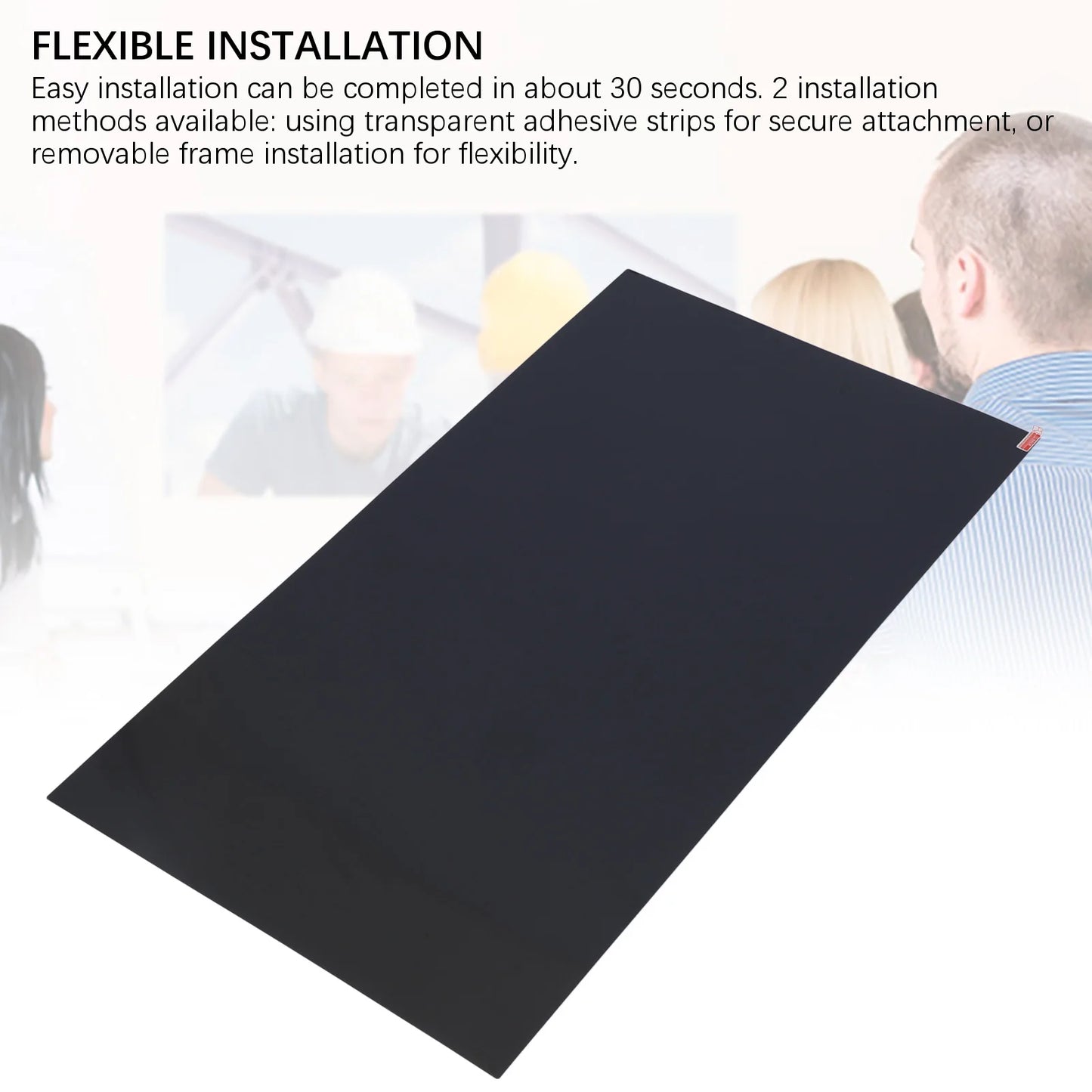 Blue Light Blocking Screen Protector Computer Screen Protector Film Flexible Installation Eye Caring 32 Inch 16:9 for Airports