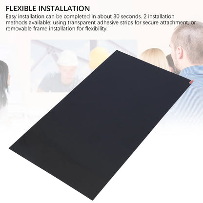 Blue Light Blocking Screen Protector Computer Screen Protector Film Flexible Installation Eye Caring 32 Inch 16:9 for Airports