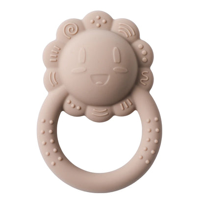 Baby Toys Silicone Teether Food Grade Rattle Toys Baby 0-12 Months Sensory Toys Silicone Lion Hand Bell Silicone Teething Rattle
