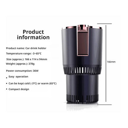 Car Hot Cold Cup Smart Quick Cooling Cup Warm Milk Cup Car Heater Car Hot Cold Cup Heater