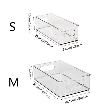 1pc-Refrigerator Food Storage Container Refrigerator Organizer Bins Stackable Fridge Food Storage Box with Hand Kitchen Accessor