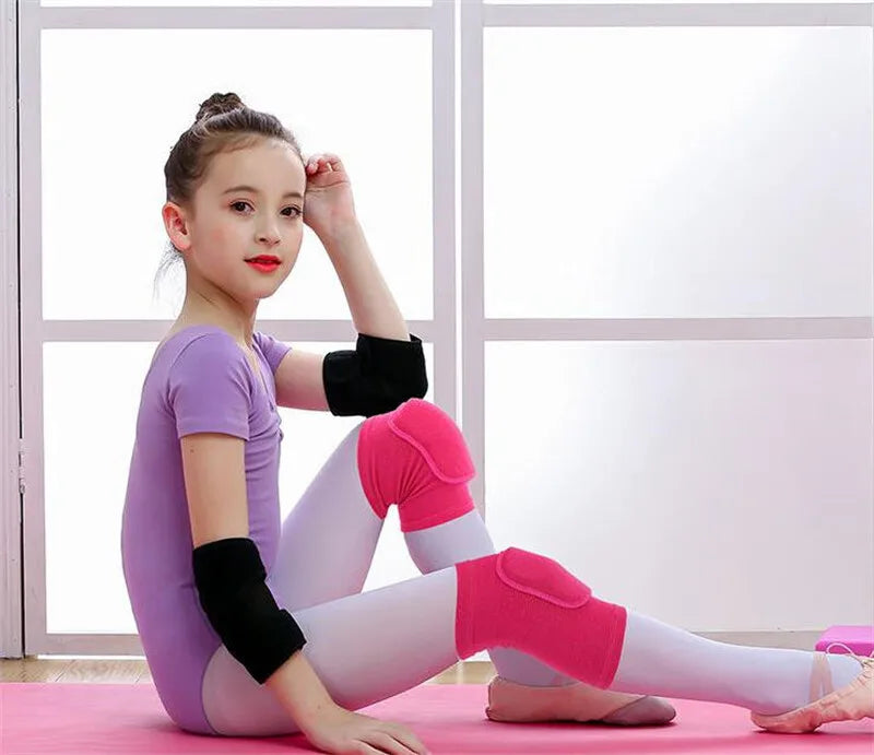 1Pair Knee Pads Fitness Dance Training Knee Protector Elastic Thickened Sponge Women Knee Brace Support For Arthritis Relief