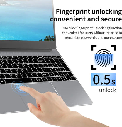 17.3-Inch Display Laptop Intel N5095 8GB 16GB RAM 256GB 512GB SSD windows 1600*900 Notebook Office Study Computer PC