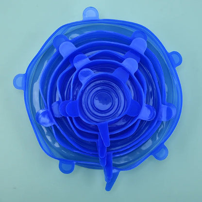 Silicone Food Preservation Cover Stretch Lids Keeping Fresh Seal Bowl Microwave Lids Reusable Plastic Wrap Kitchen Accessories