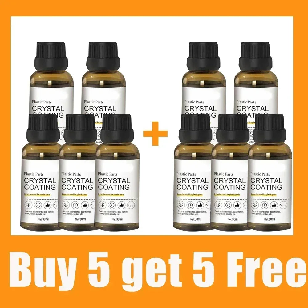 7 Car Plastic Parts Restorer Plastic Parts Refurbish Agent Interior Plastic Parts Crystal Plating Agent Car Wash Tools