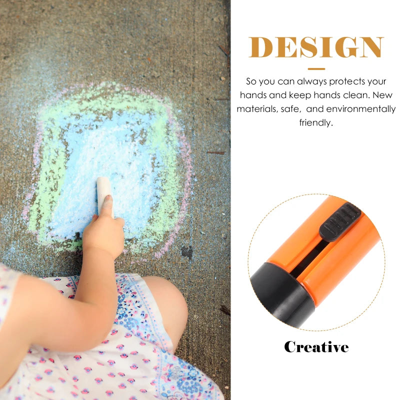 6 Pcs Chalk Holder Storage School Supplies Kid Teaching Materials Clip Child Water Soluble