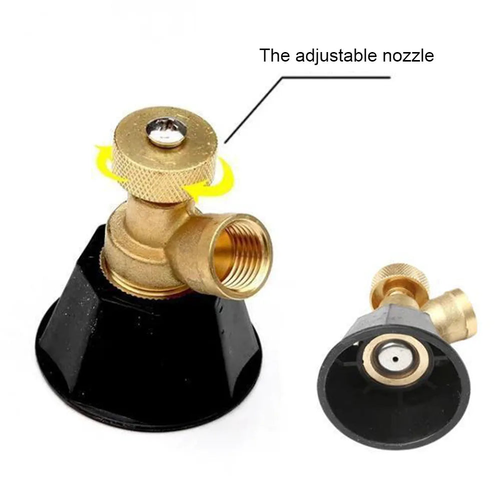 1PCS Brass/Alloy Nozzle Agricultural Atomization Adjustable Nozzle Black Whirlwind Agricultural Sprinkler Head Garden Tool