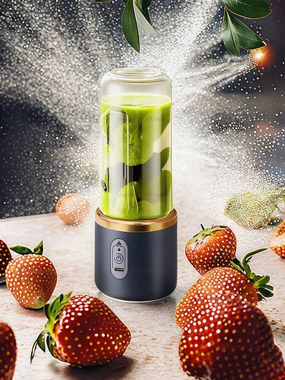 Portable Juicer Cup 6 Blade Blender Household Fruit Juicer Smoothie Mixer Machine USB Rechargeable Juice Extractor Kitchen Tool