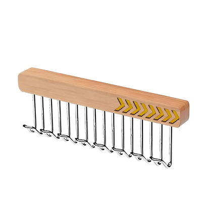 8/12 Hooks Retractable Wood Clothes Hanger Multi-functional Bra Storage Hanger Wall-mounted Wardrobe Hanger Clothes Organizer