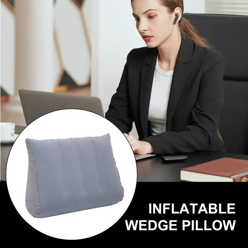 Wedge Pillow Knee Cushion Foot Pillow Elevation Leg Pillows Inflatable Back Pillow Soft Support Cushion Backrest For Travel