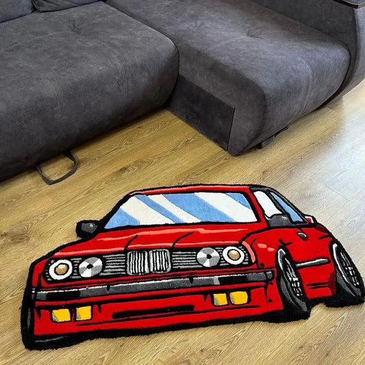 VIKAMA Cool Cartoon Car Carpet Soft And Warm Washable Home Children's Play Mat Home Decoration Floor Mat Home Decoration