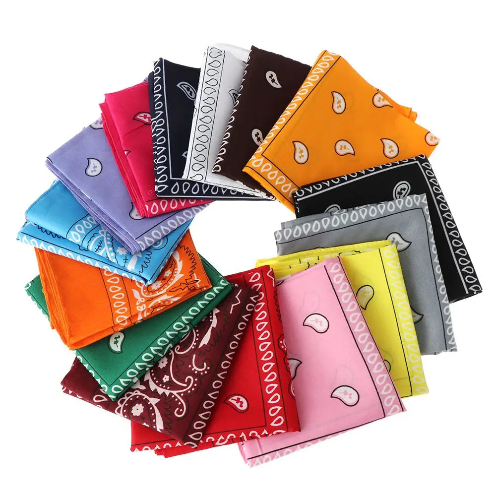Sports Supplies Handkerchief Neck Scarf Printed Square Scarves Paisley Bandana Hair Band Wristband
