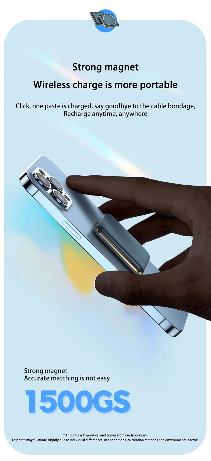 30000mAh Large Capacity Super Fast Charging YM-545 Portable Power Bank Magnetic Wireless Charging Power Bank Mobile Power Bank