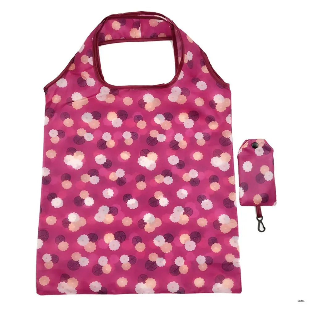 Foldable Shopping Bags for Groceries Recyclable Grocery Tote Pouch Eco-Friendly Heavy Duty Washable Shopping Bag