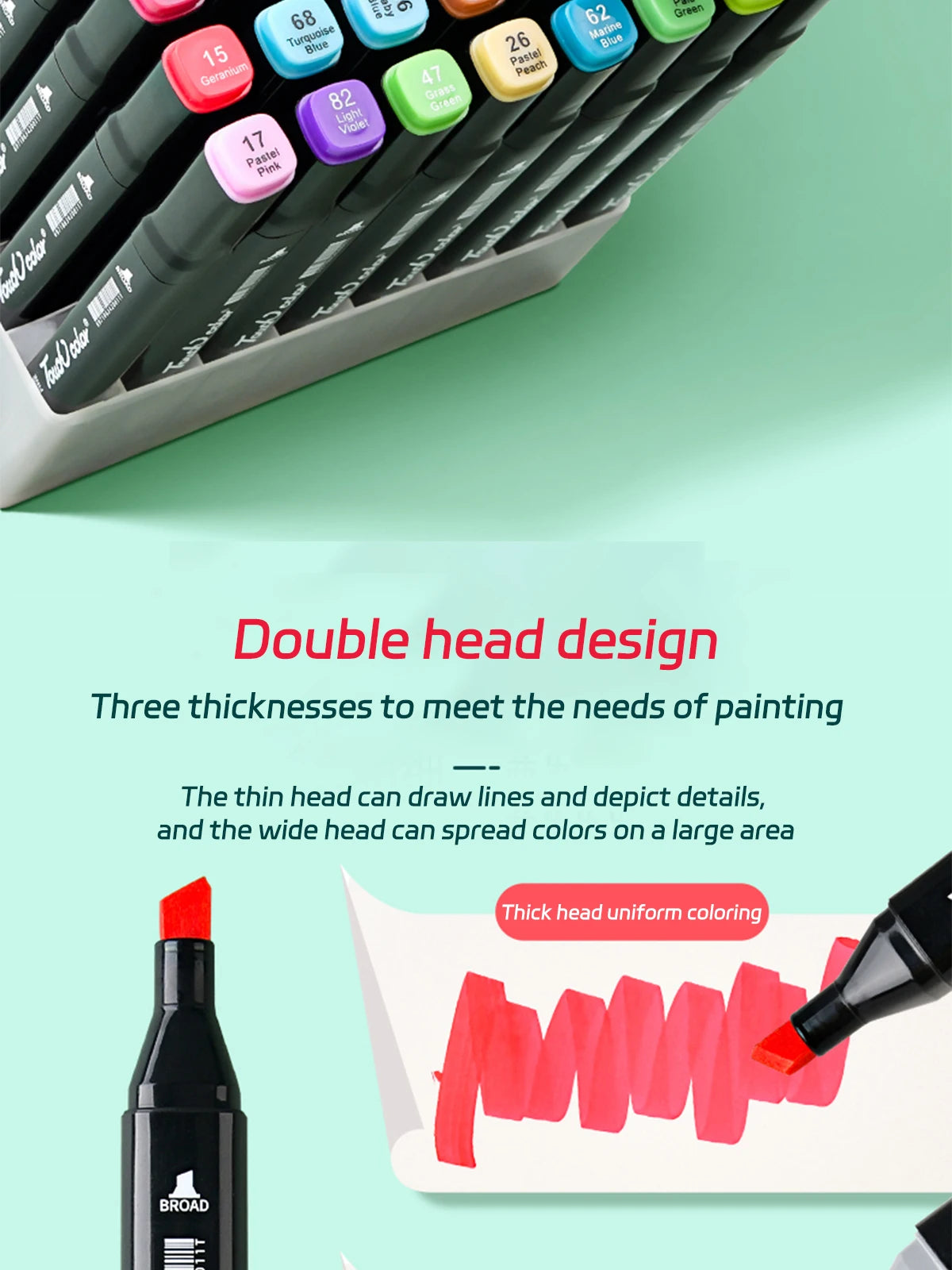 24-168 Color Alcohol Double-ended Oily Marker Painting Art Set Office Culture and Educational Supplies