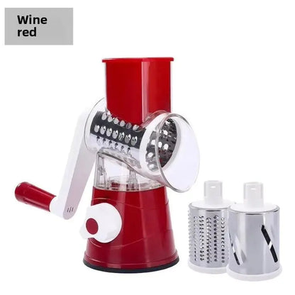 Slicing Grater Manual Rotary 3 In 1 Cheese Grater Food Blender Stainless Steel Potato Slice Chopper Processor Kitchen Accessorie