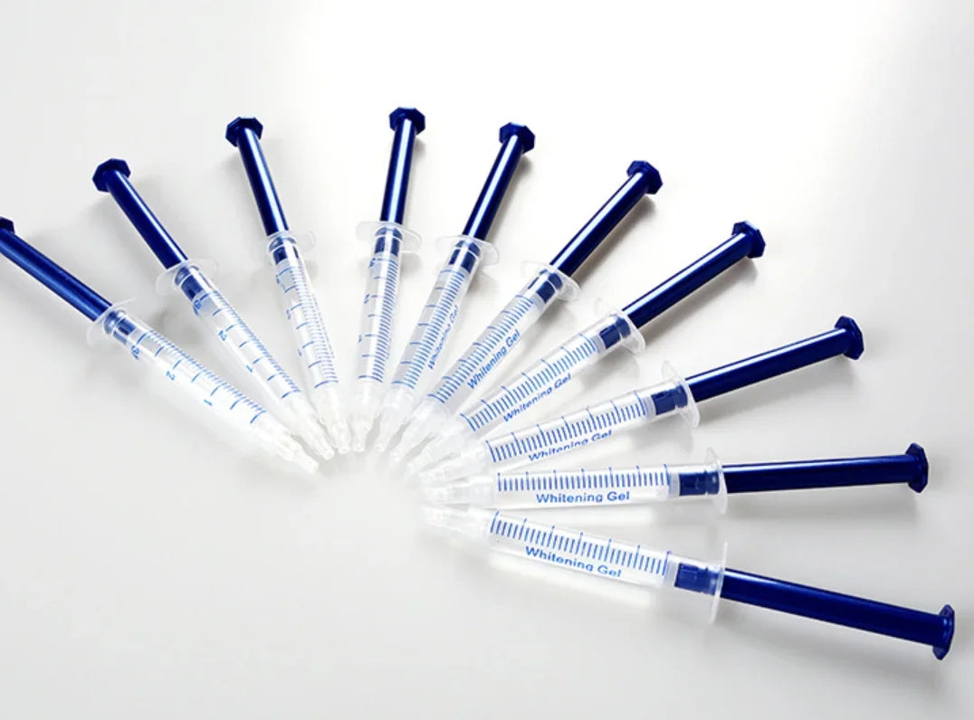 Home Use Teeth Whitening Kit with led light Care Oral Hygiene Tooth Whitener Bleaching White 44% Peroxide teeth brush BULK