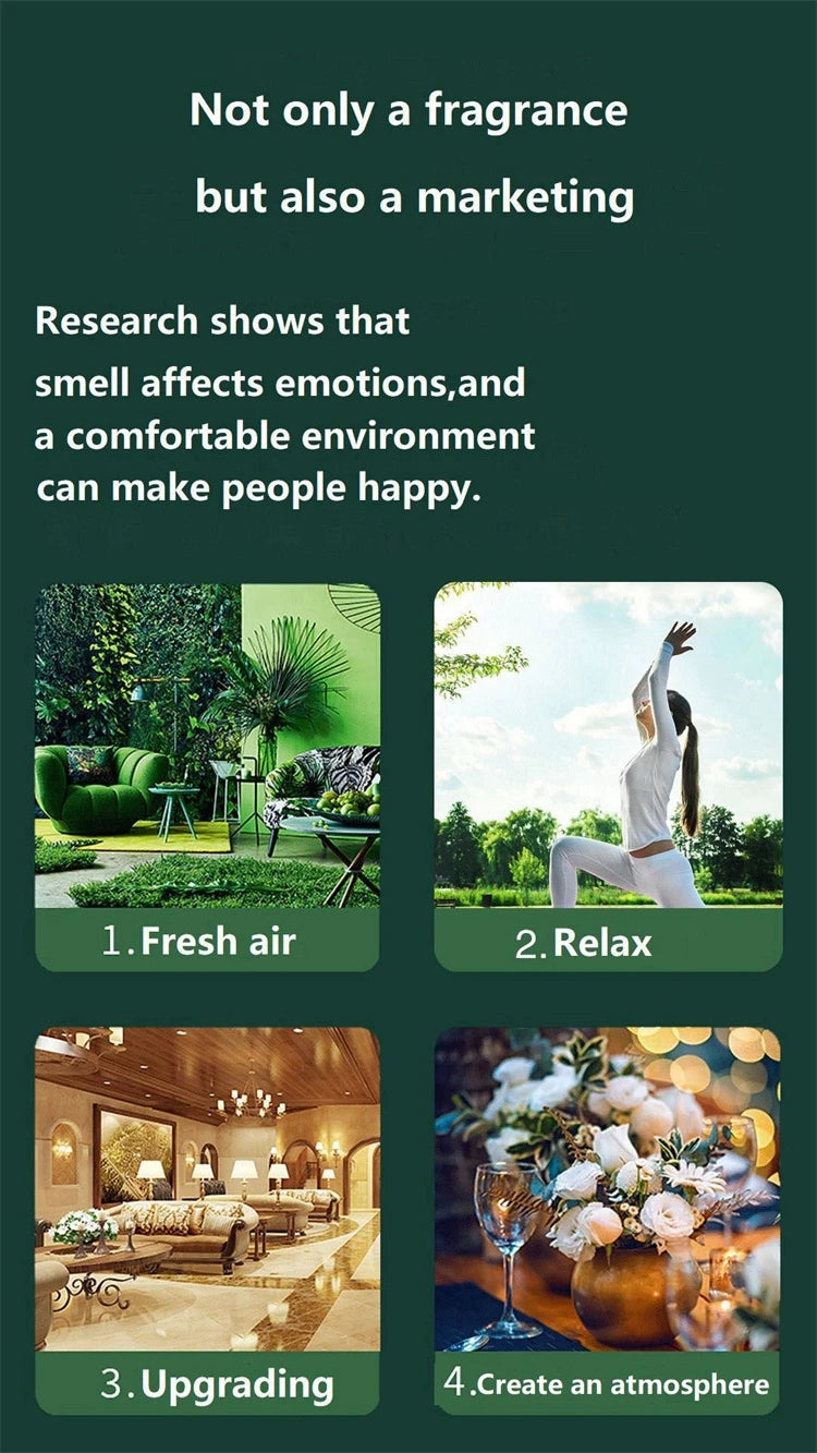 Smart Aroma Diffuser Hotel  Air Humidifier Essential Oil Diffuser APP Bluetooth Vertical Atomization Timing Fragrance Machine