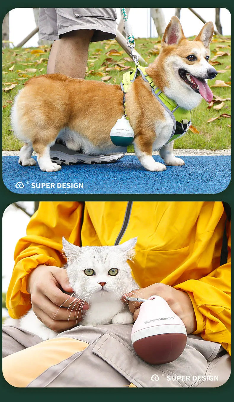 200ml Dog Travel Water Bottle Detachable Bowl Leak Proof Portable Food Feeder Small Dog Cat Supplies for Walking Hiking Travel