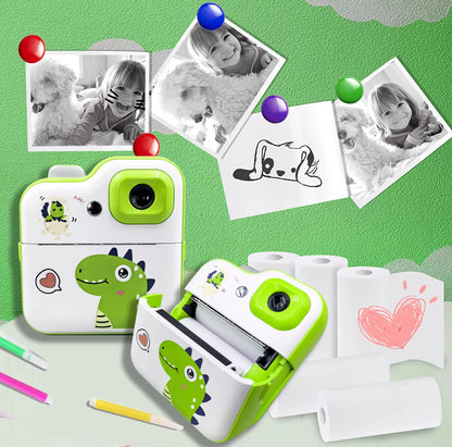 Kids Thermal Print Camera Instant Photo Printing Camera 1080P HD Digital Camera Toys Parent-child Interaction Camera Toys Gifts