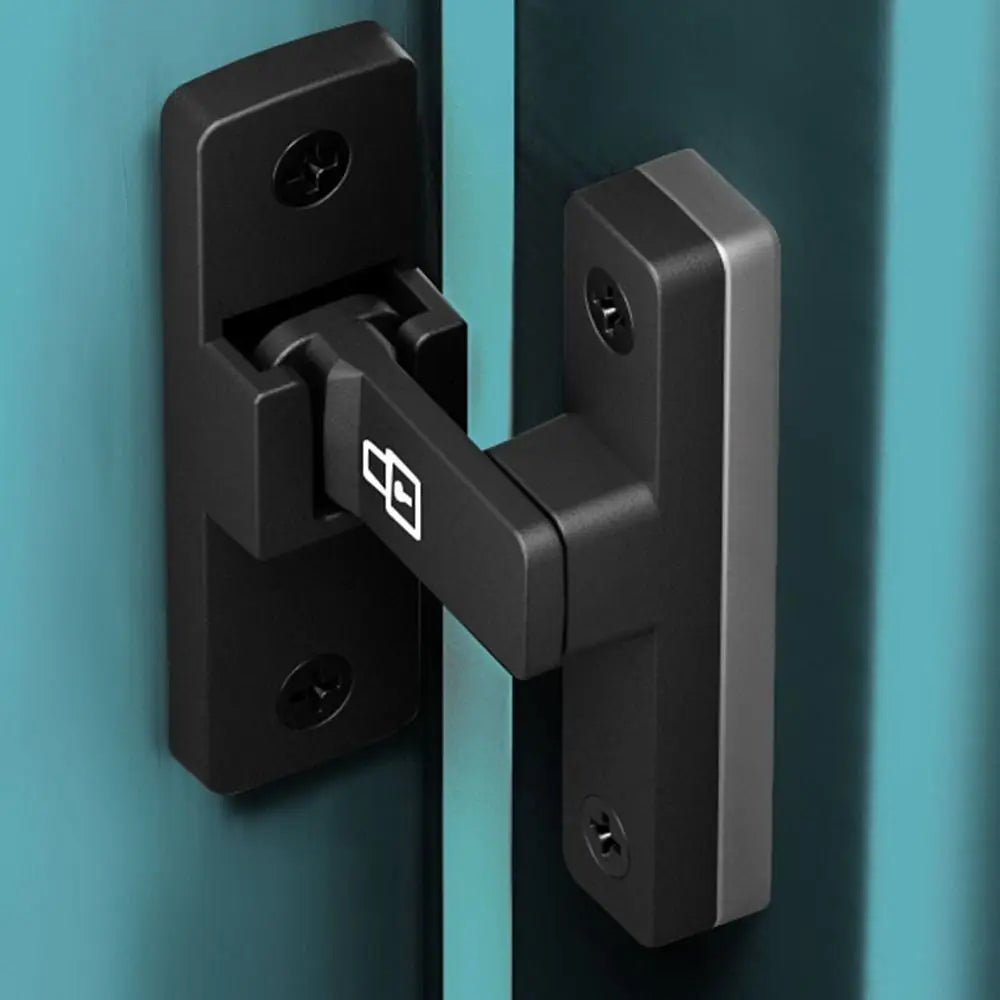 90°/180° Luminous Latch Indoor Metal Door Buckle Bathroom Door Lock Sliding Door Lock Wooden Door Burglar Barn Door Buckle