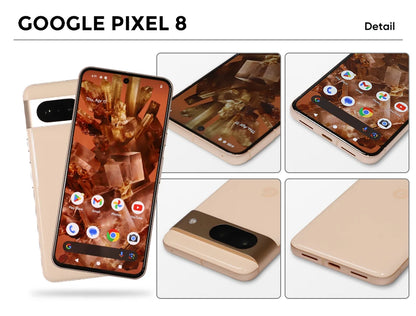 2023 Original Google Pixel 8 8GB RAM 128GB ROM 5G Google Tensor G3 IP68 water resistant 4575mAh Battery NFC Support Google Play