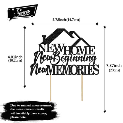 1 set Home Sweet Home cake decoration, housewarming party welcome home cake topper