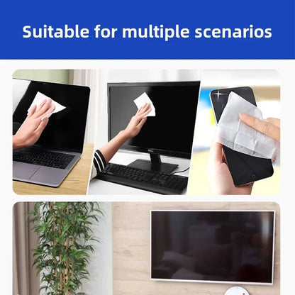 40Pack Disposable Portable Cleaning Wipes Phones Tablets Laptop TV Monitors Cars Spotless LCD Screens Universal Cleaners Wipes