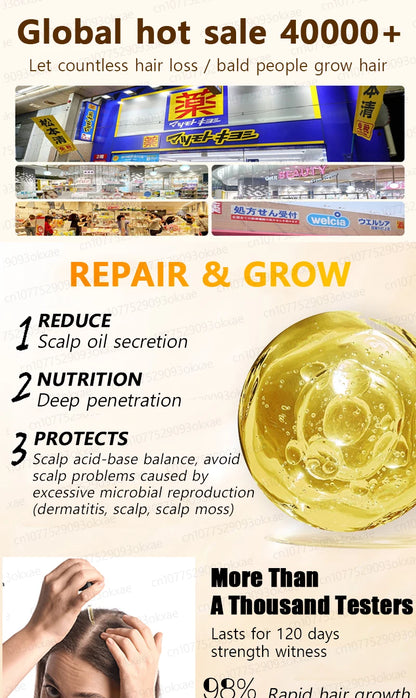 The latest hair serum for 2025. Quickly repair hair follicles and say goodbye to hair loss.