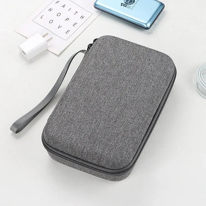 Large Capacity Travel Electronics Accessories Organizer Tablet Hard Disk Cable Portable Storage Bag EVA Airbag Travel Bags