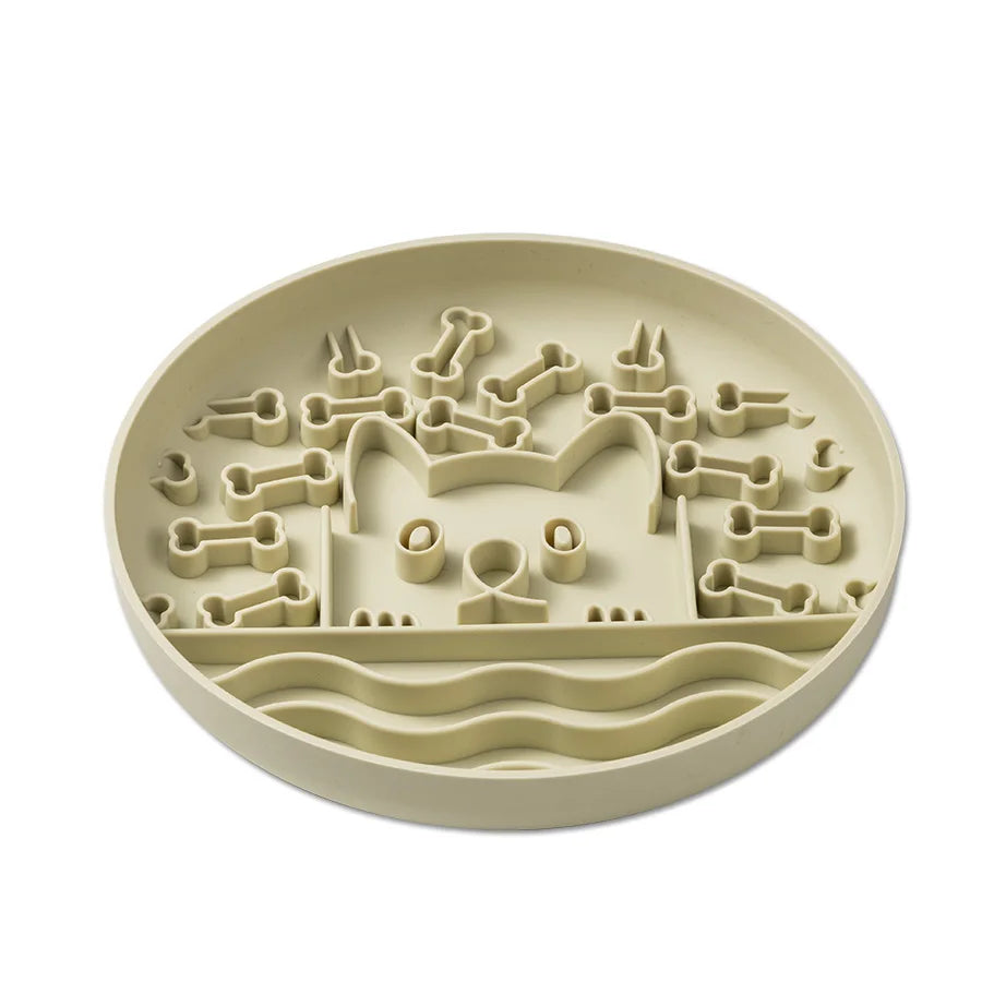 1Pc Silicone Pet Slow Feeder Food Lick Mat  Anti-Slip Lick Bowl for Dogs and Cats