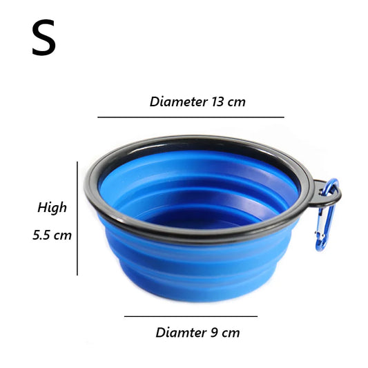 Foldable Puppy Big Dog Travel Bowls for Dogs Cats Safety Pet Cat Drinking Bottle Dog Water Food Bowl Pets Feeder Cat Accessories