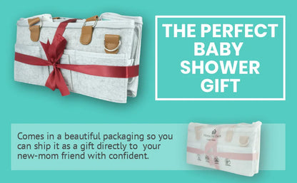 1pcs Diaper Bag  Portable Diaper Storage Bag Cloth Felt Storage Bag Handbag Large Capacity Storage Box Travel Mommy Handbag