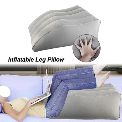 Wedge Pillow Knee Cushion Foot Pillow Elevation Leg Pillows For Travel Camping Sleeping Portable Inflatable Leg Pillow PVC