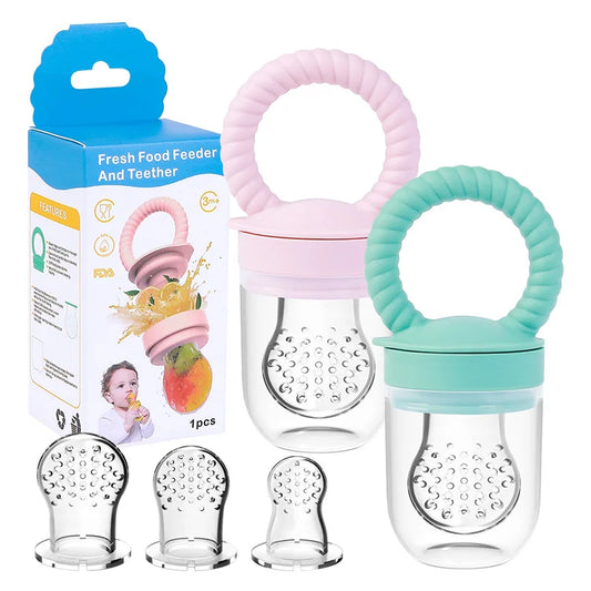 1pcs Food Bite Bag Feeder Fruit Vegetable Feeding Food Grade Silicone Feeding Tableware Silicone Baby Pacifier Bottle Feeder