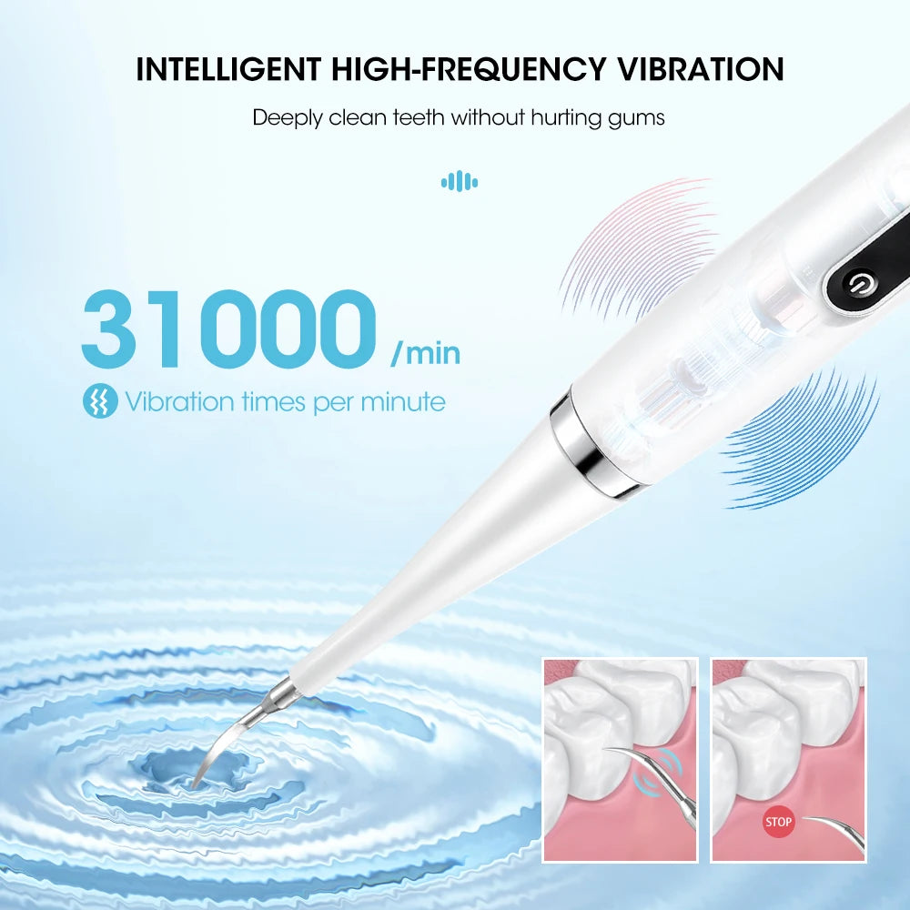 Electric Teeth Cleaner Dental Remover Calculus Plaque Stains and Tartar Oral Care Teeth Whitening Kits Rechargeable Toothbrush