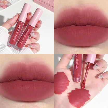 Floral Lip Gloss Water Mist Lip Tint Matte Lightweight and Translucent Lip Stain Whitening Lipstick Non-Transfer