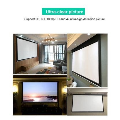 100'' Projector Screen 84-100inch 16:9 HD Projector Screen 3D Film Portable Screen Curtains HD Projector Screen Projector Screen