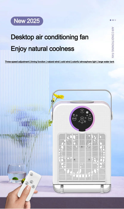 Home desktop air conditioning fan dormitory USB mini electric fan refrigeration air conditioning office small mobile air cooler