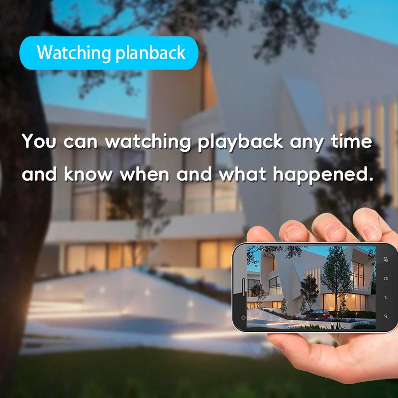 CCTV 3 Lens Video Surveillance Camera Wifi Network Camera 4G SIM Card Wireless 360 Monitor Outdoor Waterproof Security Cameras