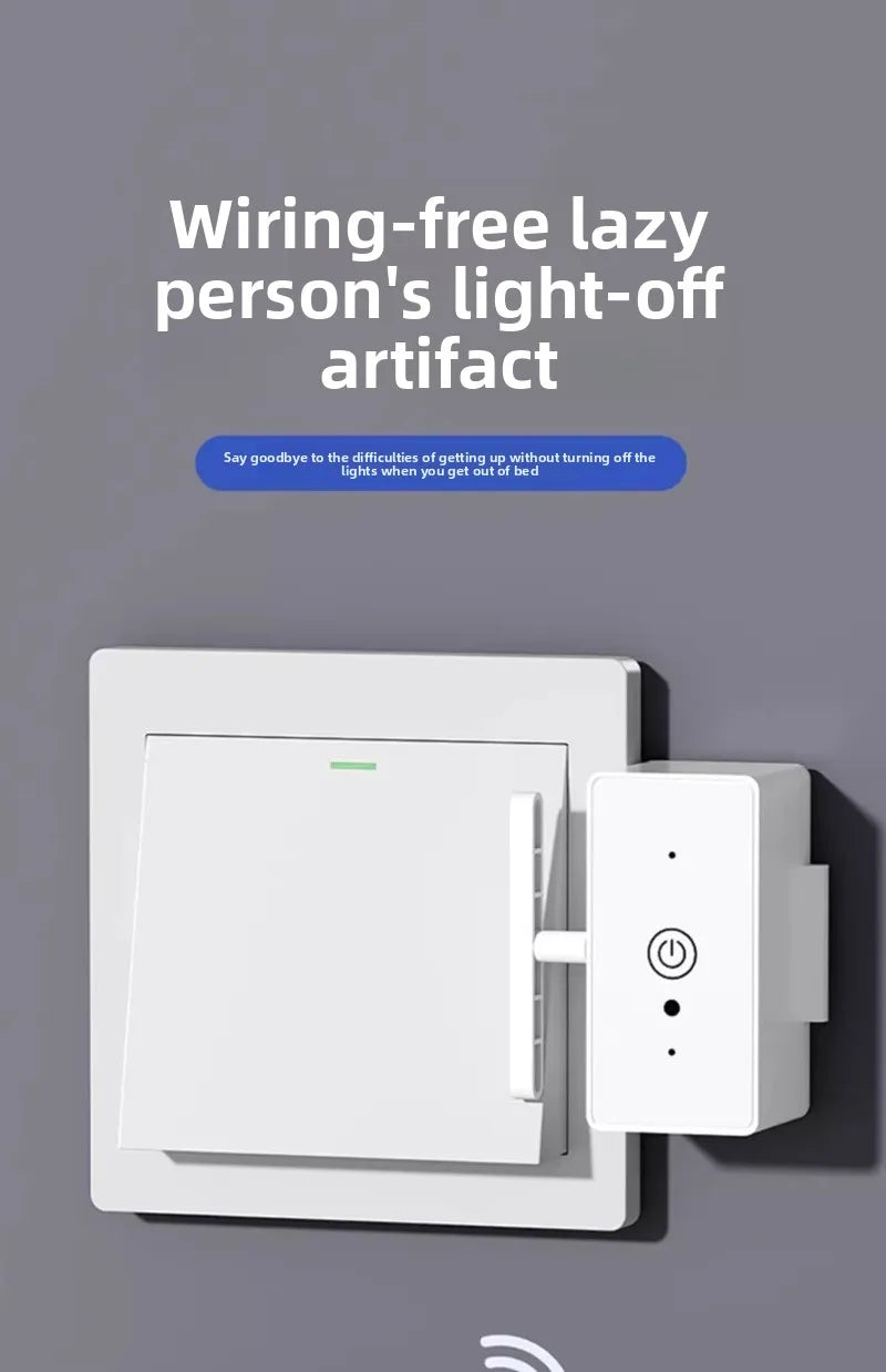 Smart Wireless Light Switch Remote Control for Bedroom/Lazy People, Auto On/Off, Smart Home Device