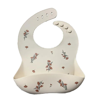 Baby silicone bib, bear bib, baby eating, children's complementary food, saliva bib, waterproof saliva towel