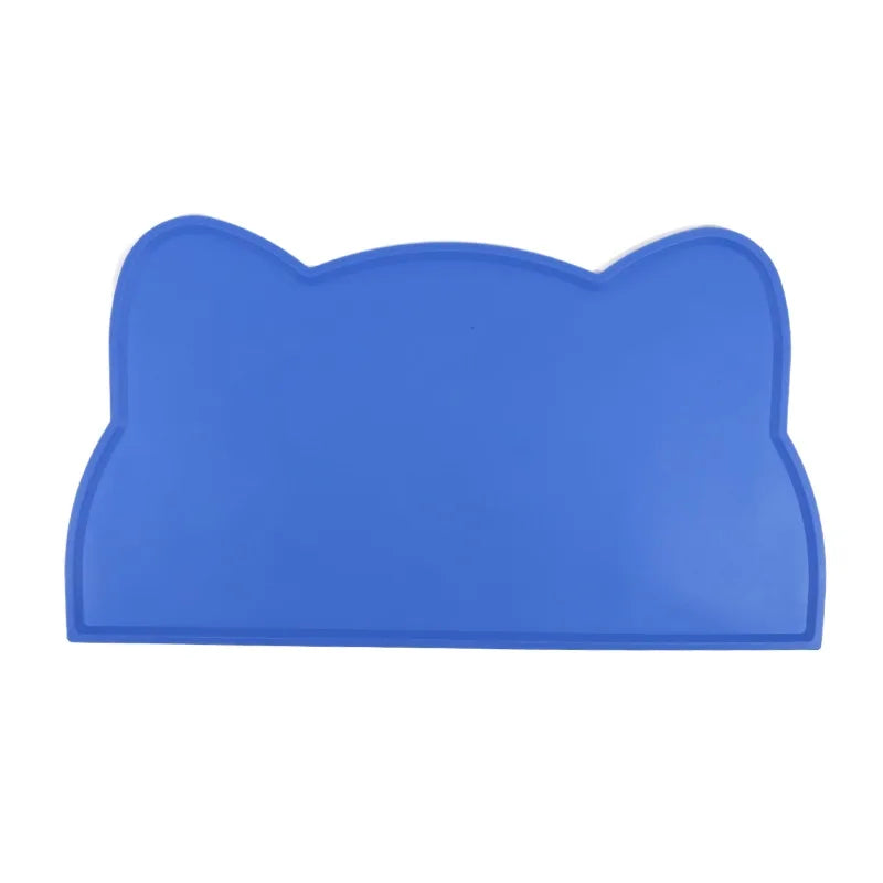 Silicone Pet Feeding Dog Cat Bowl Food Mat Non-Stick Waterproof Pet Food Feeding Pad Puppy Feeder Tray Water Cushion Placemat