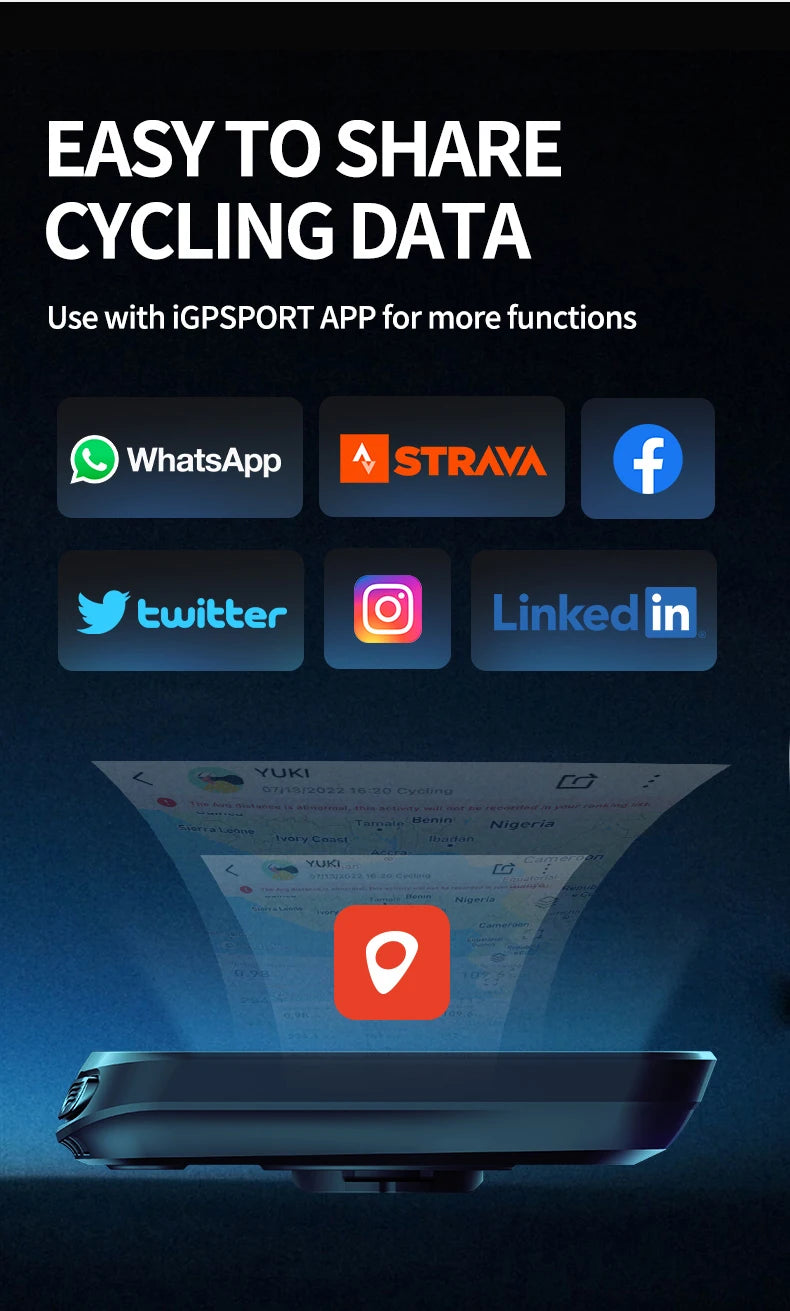 IGPSPORT Bicycle Computer BSC100S Computer BLE Bluetooth ANT Waterproof Wireless Bike Stopwatch MTB Road Cycling Bike Computer