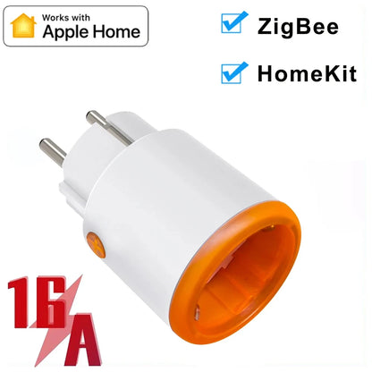 Smart Zigbee Plug Socket 3680W 16A Power Energy Monitoring Timer Switch EU Outlet Home Assistant Zigbee2mqtt