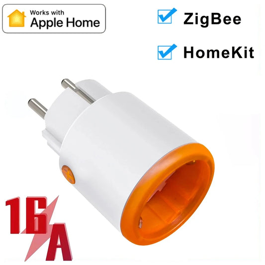 Smart Zigbee Plug Socket 3680W 16A Power Energy Monitoring Timer Switch EU Outlet Home Assistant Zigbee2mqtt